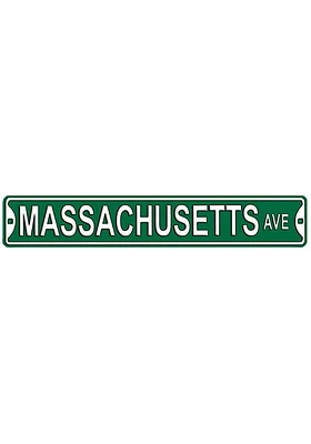 Indianapolis Massachusetts AVE Sign - Green