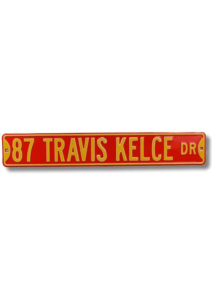 Travis Kelce Kansas City Chiefs Travis Kelce Dr Street Sign