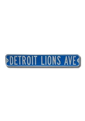 Detroit Lions Ave Street Sign - Blue
