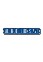 Detroit Lions Ave Street Sign - Blue