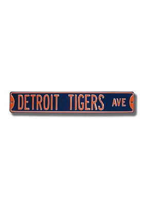 Detroit Tigers Ave Street Sign - Orange