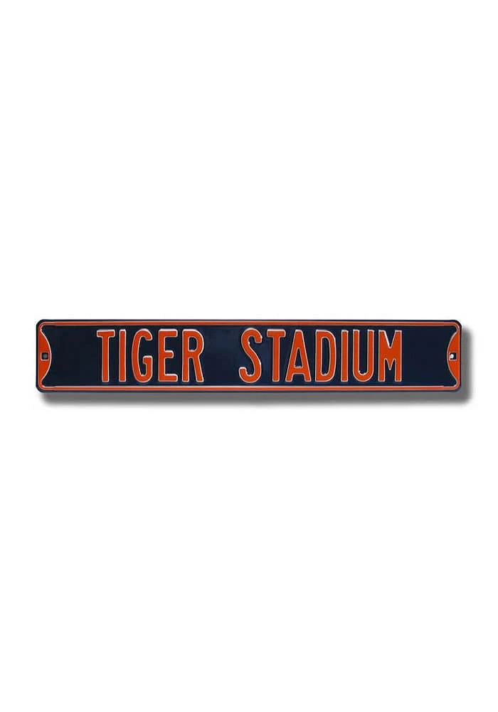 Detroit Tigers Stadium Street Sign - Orange