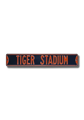Detroit Tigers Stadium Street Sign - Orange