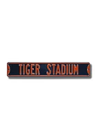 Detroit Tigers Stadium Street Sign - Orange