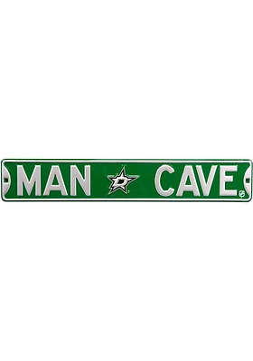 Dallas Stars 6x36 Man Cave Street Sign - Green
