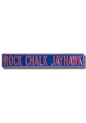 Kansas Jayhawks Blue Street Sign - Blue