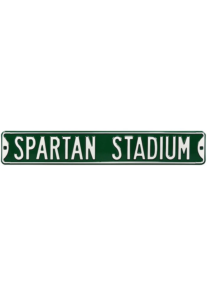 Michigan State Spartans Stadium Sign - Green