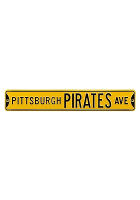 Pittsburgh Pirates Ave Sign - Yellow