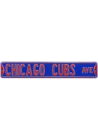 Chicago Cubs Ave Sign - Blue