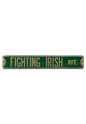 Notre Dame Fighting Irish Ave Street Sign - Green