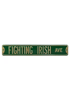 Notre Dame Fighting Irish Ave Street Sign - Green