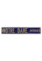 Notre Dame Fighting Irish Avenue Street Sign - Blue