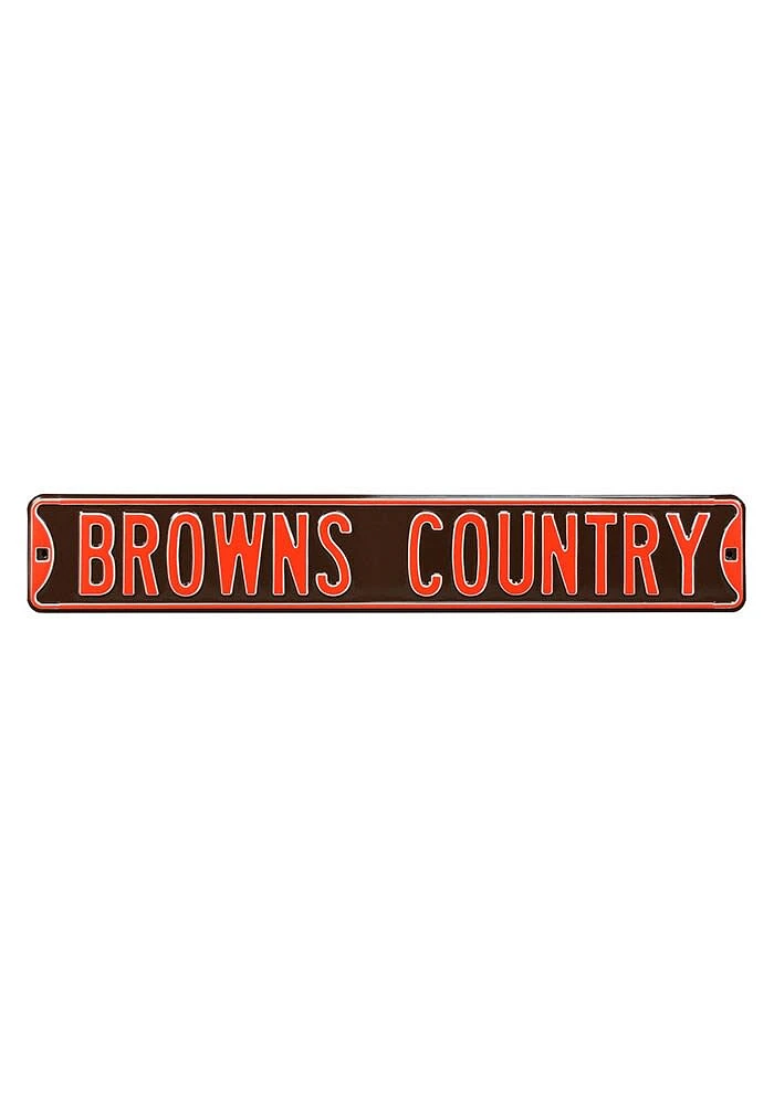 Cleveland Browns 6x36 Browns Country Sign - Brown
