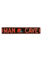 Cleveland Browns 6x36 Man Cave Street Sign - Brown