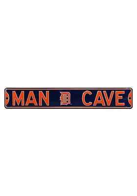 Detroit Tigers 6x36 Man Cave Street Sign - Navy Blue