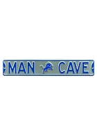 Detroit Lions 6x36 Man Cave Street Sign - Grey