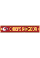 Kansas City Chiefs 6x36 Chiefs Kingdom Street Sign - Red