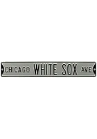 Chicago White Sox 6x36 Ave Street Sign - Silver