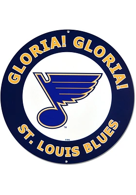 St Louis Blues Play Gloria Sign - Blue