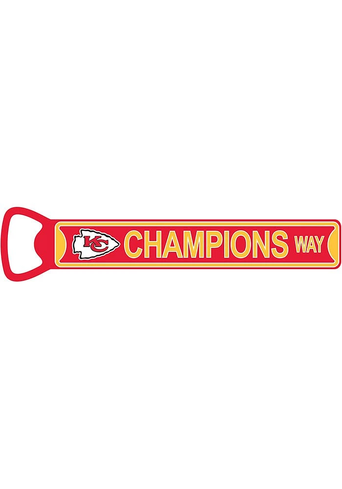 Kansas City Chiefs 7 Steel Bottle Opener Magnet