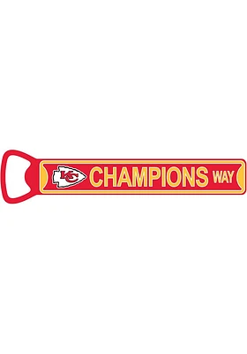 Kansas City Chiefs 7 Steel Bottle Opener Magnet