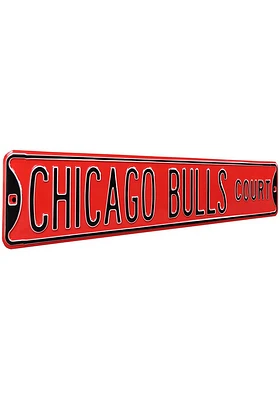 Chicago Bulls Street Sign - Red