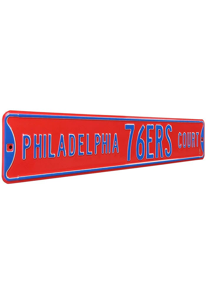 Philadelphia 76ers Street Sign - Blue