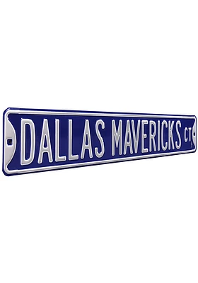 Dallas Mavericks Street Sign - Blue