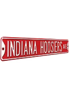 Indiana Hoosiers Street Sign - White