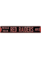 Texas Tech Red Raiders Black Metal Sign - Black