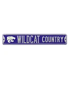 K-State Wildcats Country Street Sign - Purple