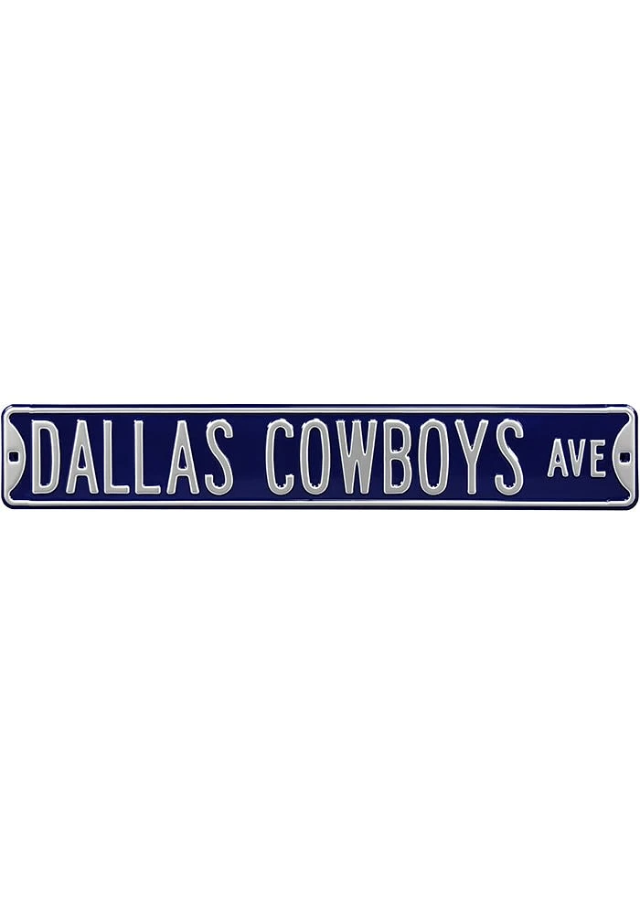 Dallas Cowboys Navy Street Sign - Blue
