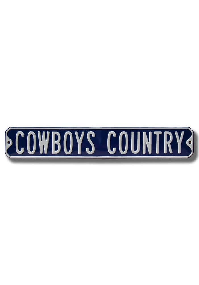 Dallas Cowboys Navy Country Street Sign - Blue