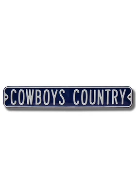 Dallas Cowboys Navy Country Street Sign - Blue