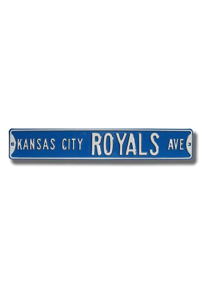 Kansas City Royals Ave Street Sign - Blue