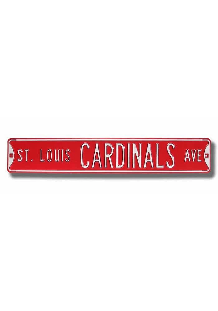 St Louis Cardinals Street Sign - Red