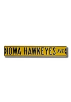 Iowa Hawkeyes Street Sign Sign - Black