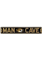 Missouri Tigers 6x36 Man Cave Street Sign - Yellow