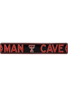 Texas Tech Red Raiders 6x36 Man Cave Street Sign - Black