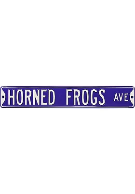 TCU Horned Frogs Street Sign - Purple