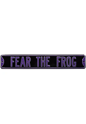 TCU Horned Frogs Fear the Frog Sign - Purple