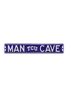 TCU Horned Frogs Man Cave Street Sign - Purple