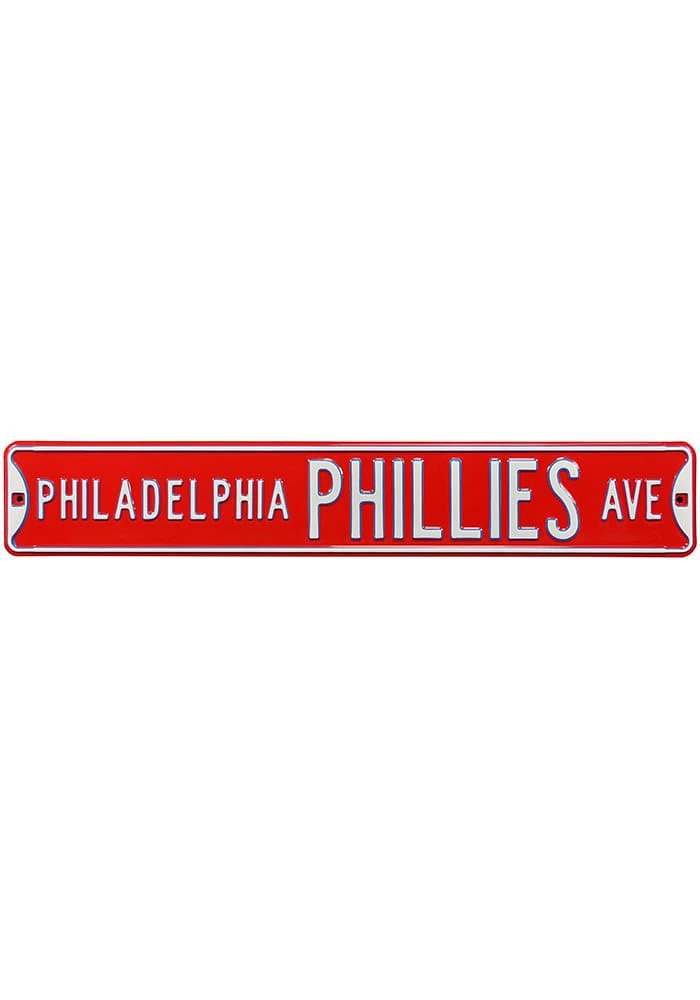 Philadelphia Phillies Red Street Sign - Red