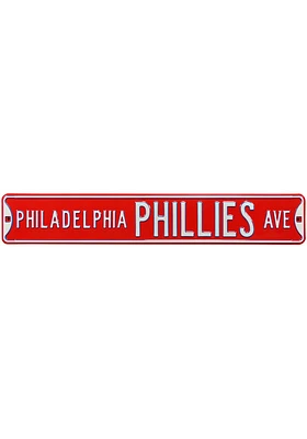 Philadelphia Phillies Red Street Sign - Red