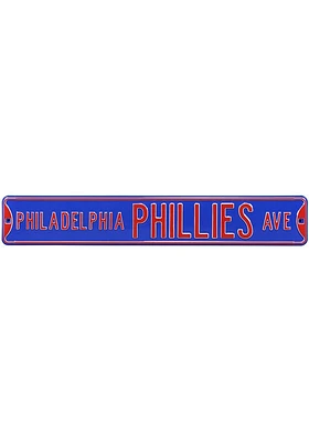 Philadelphia Phillies Blue Street Sign - Grey