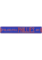 Philadelphia Phillies Blue Street Sign - Grey