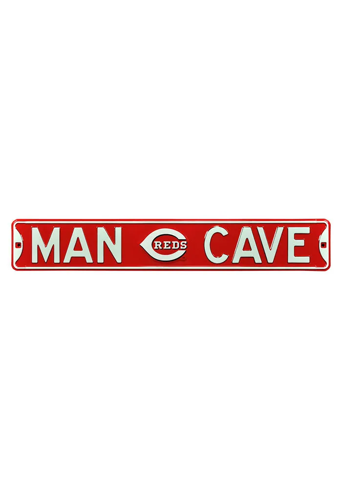 Cincinnati Reds 6x36 Man Cave Street Sign