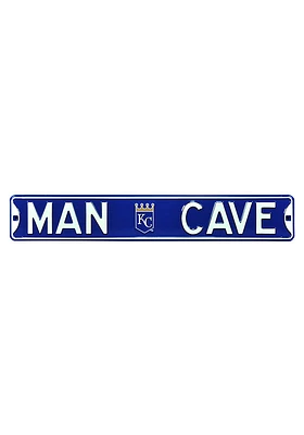 Kansas City Royals 6x36 Man Cave Street Sign - Blue