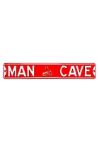 St Louis Cardinals 6x36 Man Cave Street Sign - Red