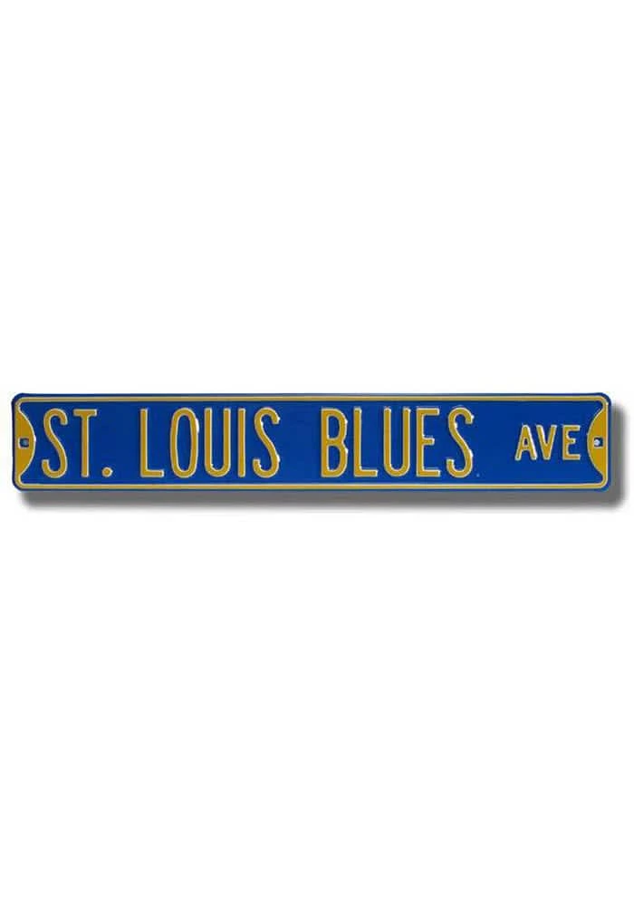 St Louis Blues Blue Street Sign - Blue